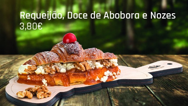 Requeijão, Doce de Abóbora e Nozes — 3,80€